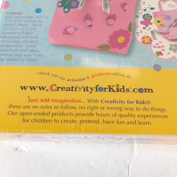 Girls Ribbon Felt Tote Kit Kids 6 To 96 Years Old - Picture 5 of 11